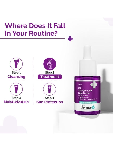 The Derma co. 2% Salicylic Acid Face Serum with Witch Hazel & Willow Bark For Acne - 30 ml 5 The Derma co. 2% Salicylic Acid Face Serum with Witch Hazel & Willow Bark For Acne - 30 ml