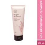 The Face Shop Rice Water Bright Foaming Cleanser Face Wash For Glowing Skin - 100ml