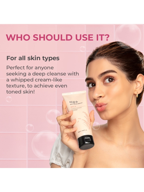 The Face Shop Rice Water Bright Foaming Cleanser Face Wash For Glowing Skin - 100ml 4 The Face Shop Rice Water Bright Foaming Cleanser Face Wash For Glowing Skin - 100ml