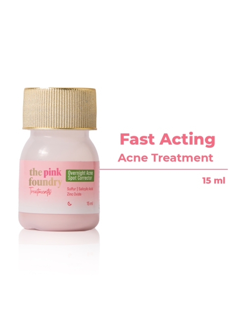 The Pink Foundry Overnight Acne Spot Corrector with Sulfur Salicylic Acid - 15 ml