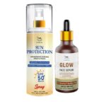 TNW the natural wash SPF 50 Spray Sunscreen & Glow Face Serum