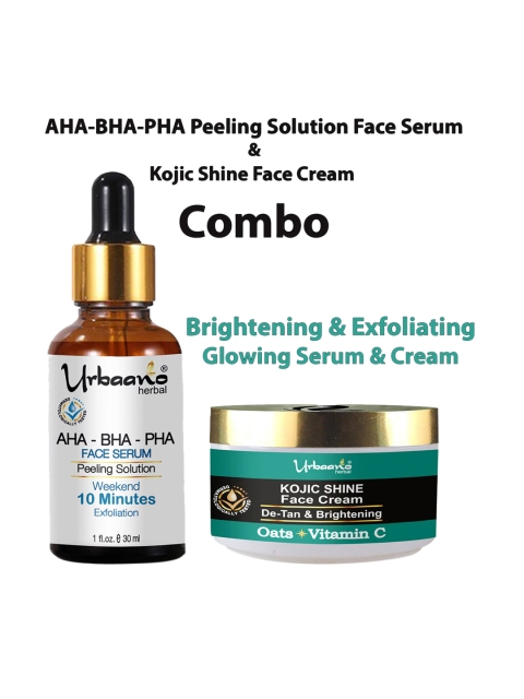 Urbaano Herbal Peeling Serum & Kojic Shine Cream Combo 225gm
