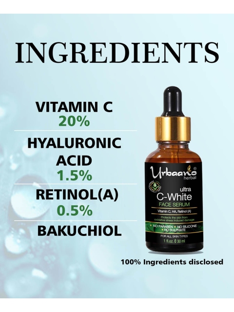 Urbaano Herbal Vitamin C Cream & Face Serum Skin Care Gift Set 2 Urbaano Herbal Vitamin C Cream & Face Serum Skin Care Gift Set