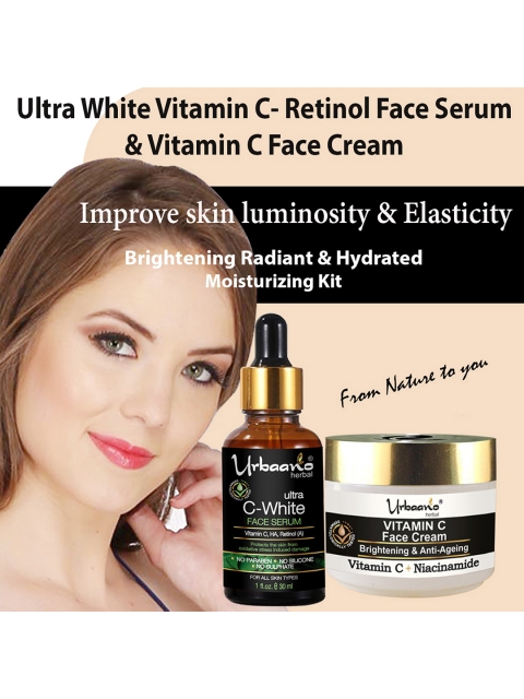 Urbaano Herbal Vitamin C Cream & Face Serum Skin Care Gift Set 6 Urbaano Herbal Vitamin C Cream & Face Serum Skin Care Gift Set