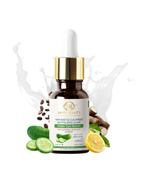 vamp beauty Yam Root & Cucumber Revitalizing Exilir Under Eye Serum - 15 ml 2 vamp beauty Yam Root & Cucumber Revitalizing Exilir Under Eye Serum - 15 ml