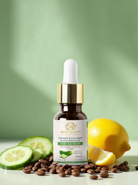 vamp beauty Yam Root & Cucumber Revitalizing Exilir Under Eye Serum - 15 ml