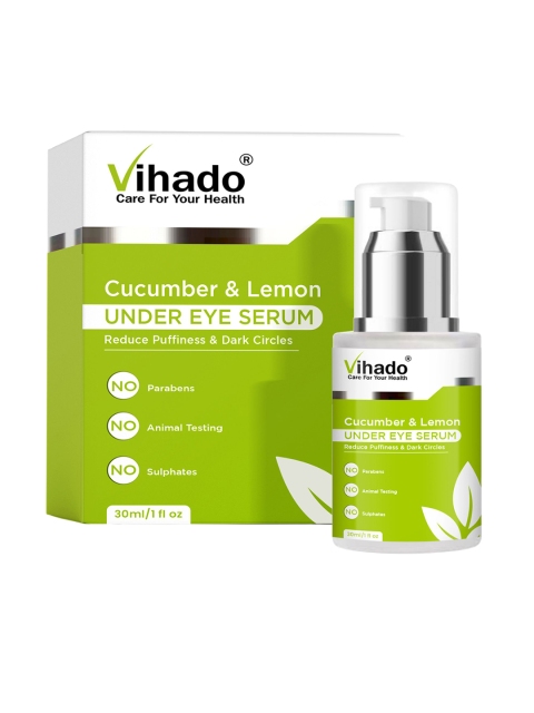 VIhado Cucumber & Lemon Under Eye Serum For Dark Circles & Puffiness - 30 ml