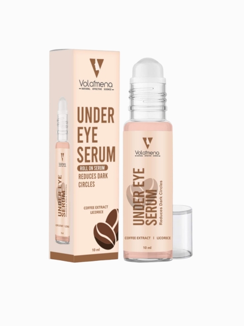 Volamena Under Eye Roll On Serum With Coffee & Licorice For Lighten Dark Circles - 10ml