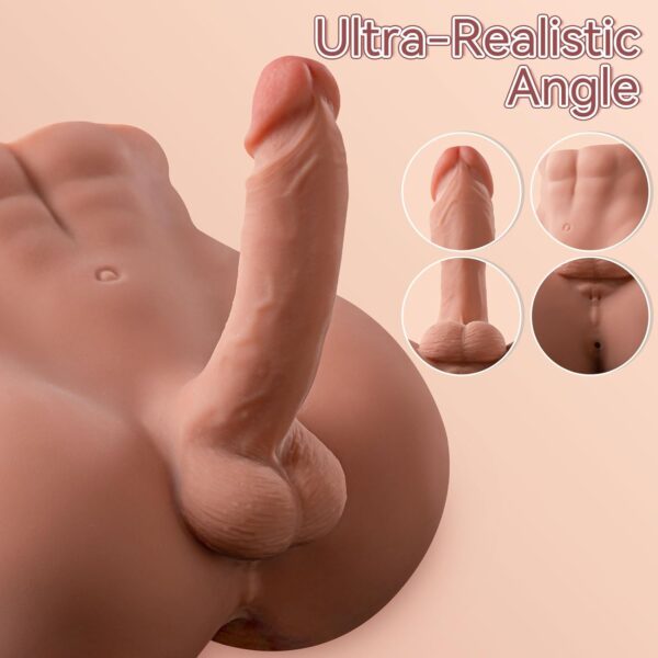 11.5LB Male Sex Doll for Women with 7in Huge & Flexible Dildo,