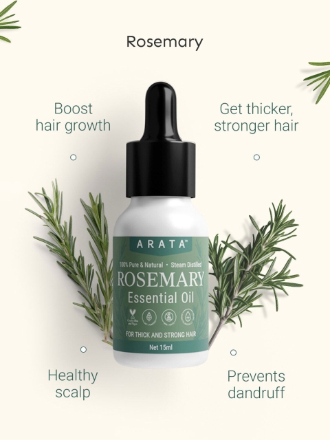 ARATA Rosemary Essential Oil For Thick & Strong Hair - 15ml 3 ARATA Rosemary Essential Oil For Thick & Strong Hair - 15ml