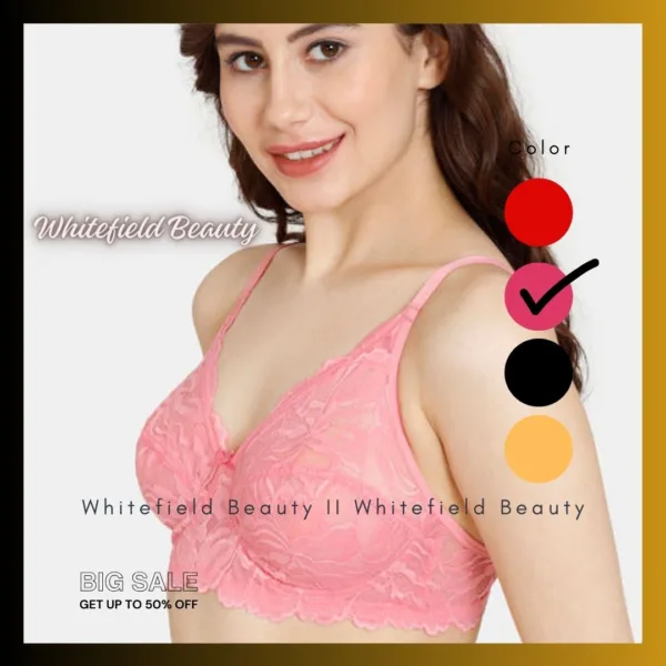 Beautiful Sexy Look Premium Quality AC Net Bra For Women / Girls Super Comfort Non Padded