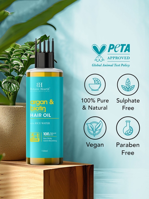 Botanic Hearth Argan & Biotin Hair Oil -150 ml 2 Botanic Hearth Argan & Biotin Hair Oil -150 ml