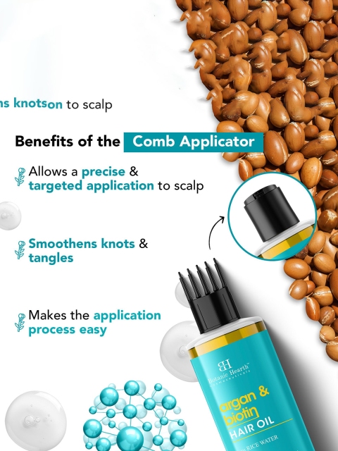 Botanic Hearth Argan & Biotin Hair Oil -150 ml 3 Botanic Hearth Argan & Biotin Hair Oil -150 ml