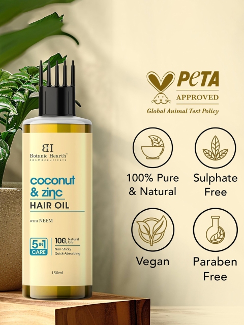 Botanic Hearth Coconut & Zinc Hair Oil - 150 ml 2 Botanic Hearth Coconut & Zinc Hair Oil - 150 ml