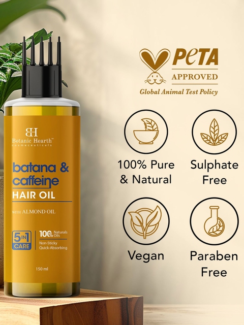 Botanic Hearth Grow And Hydrate Hair Oil With Batana Caffeine -150 ml 4 Botanic Hearth Grow And Hydrate Hair Oil With Batana Caffeine -150 ml