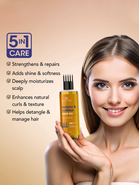 Botanic Hearth Grow And Hydrate Hair Oil With Batana Caffeine -150 ml 6 Botanic Hearth Grow And Hydrate Hair Oil With Batana Caffeine -150 ml