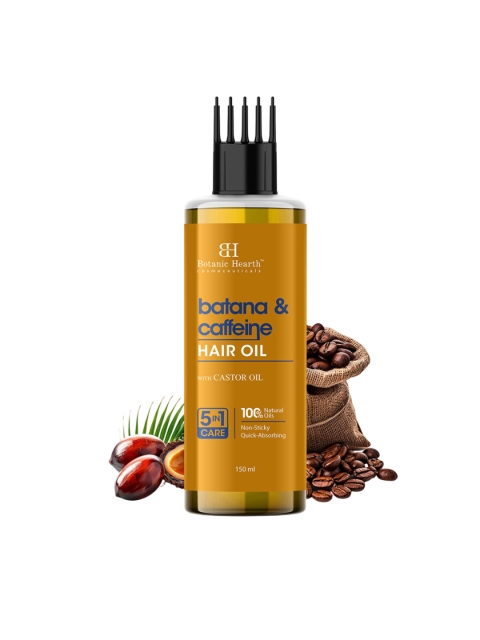 Botanic Hearth Grow And Hydrate Hair Oil With Batana Caffeine -150 ml