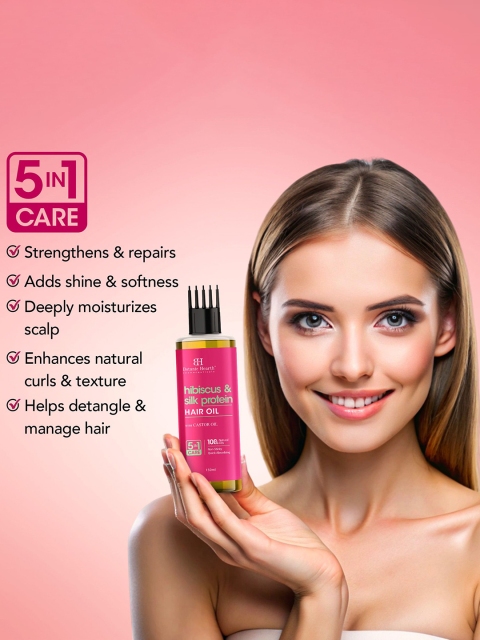 Botanic Hearth Hibiscus Silk Protein Hair Oil -150 ml 3 Botanic Hearth Hibiscus Silk Protein Hair Oil -150 ml