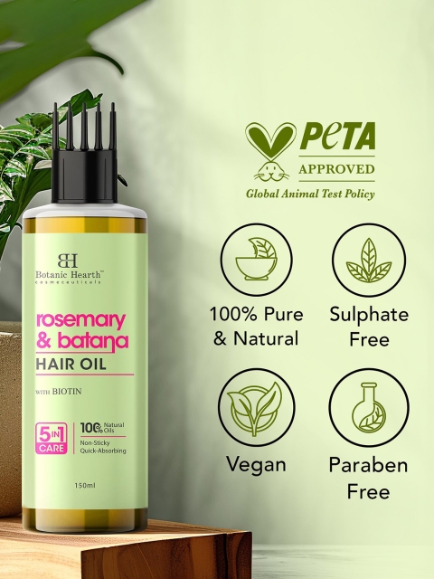 Botanic Hearth Rosemary Batana Hair Oil- 150 ml 2 Botanic Hearth Rosemary Batana Hair Oil- 150 ml