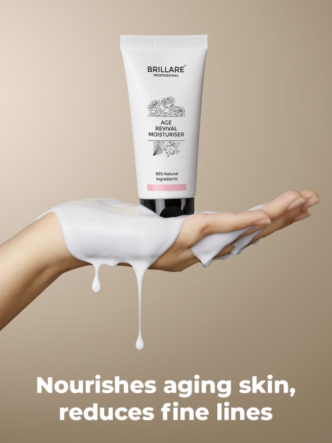 BRILLARE Age Revival Moisturiser for Ageing Skin with Rose Lotus & Tree Fern - 50ml 3 BRILLARE Age Revival Moisturiser for Ageing Skin with Rose Lotus & Tree Fern - 50ml