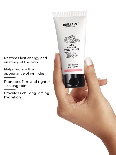 BRILLARE Age Revival Moisturiser for Ageing Skin with Rose Lotus & Tree Fern - 50ml 4 BRILLARE Age Revival Moisturiser for Ageing Skin with Rose Lotus & Tree Fern - 50ml