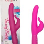 CalExotics 10 Function Teasing Tickler Waterproof Silicone Rabbit Vibrator Adult Sex Toys for Couples
