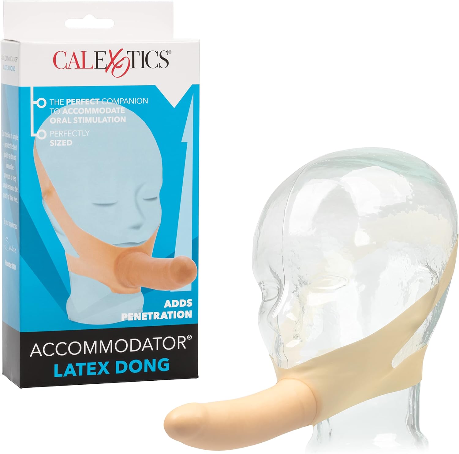 CalExotics Original Accommodator Latex Dong – Hands Free Strap On Probe for Couples – Adult Dildo Sex Toys 1 CalExotics Original Accommodator Latex Dong – Hands Free Strap On Probe for Couples – Adult Dildo Sex Toys