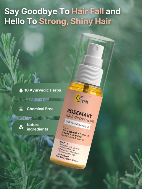 Dazze and blussh Rosemary Hair Growth Oil - 100ml 2 Dazze and blussh Rosemary Hair Growth Oil - 100ml