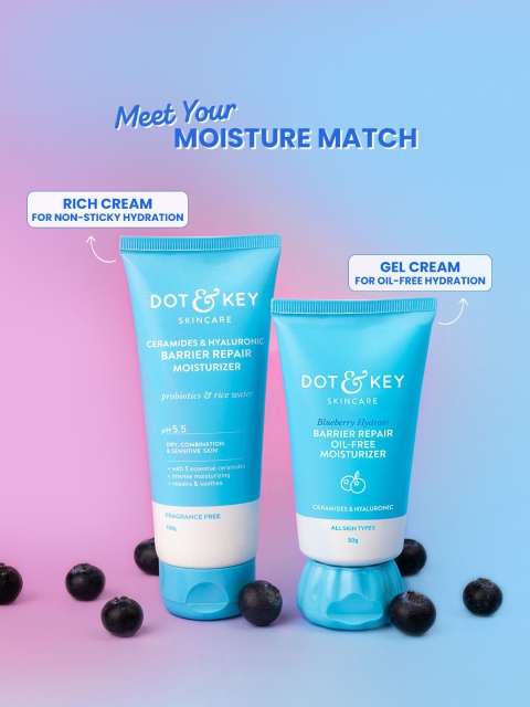 DOT & KEY Blueberry Hydrate Barrier Repair Oil-Free Moisturizer - 50g 2 DOT & KEY Blueberry Hydrate Barrier Repair Oil-Free Moisturizer - 50g