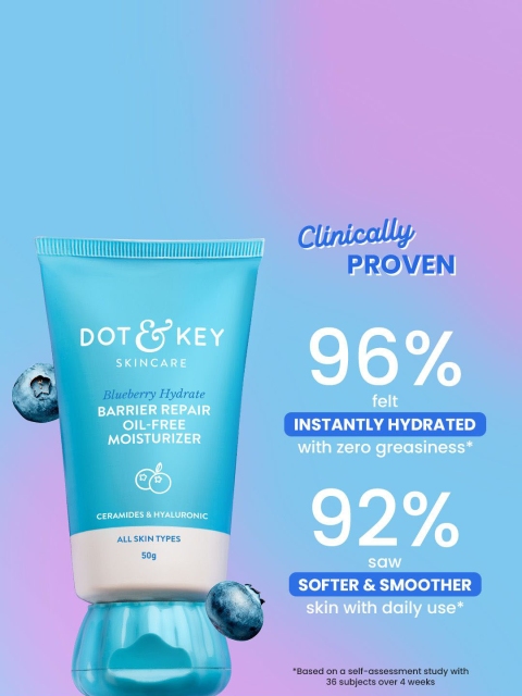 DOT & KEY Blueberry Hydrate Barrier Repair Oil-Free Moisturizer - 50g 4 DOT & KEY Blueberry Hydrate Barrier Repair Oil-Free Moisturizer - 50g