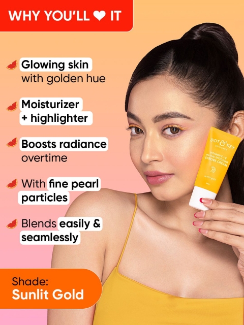 DOT & KEY Sunlit Gold Vitamin C + E In The Spotlight Strobe Cream - 30ml 3 DOT & KEY Sunlit Gold Vitamin C + E In The Spotlight Strobe Cream - 30ml