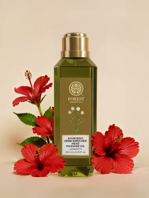 Forest Essentials Ayurvedic Herb Enriched Head Massage Hair Oil Japapatti - 200ml