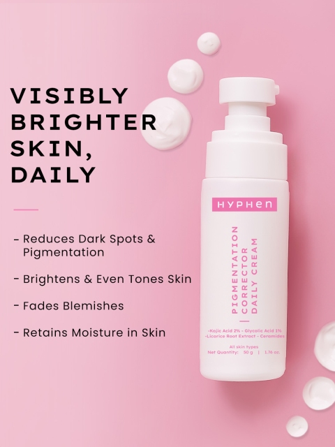 Hyphen Pigmentation Corrector Daily Cream With 2% Kojic Acid To Reduce Pigmentation 3 Hyphen Pigmentation Corrector Daily Cream With 2% Kojic Acid To Reduce Pigmentation