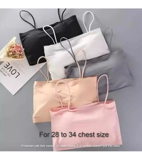 Ice Silk Strap Padded Body Shape Bra For Women
