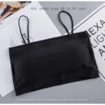 Ice Silk Strap Padded Body Shape Bra For Women Black