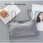 Ice Silk Strap Padded Body Shape Bra For Women Grey