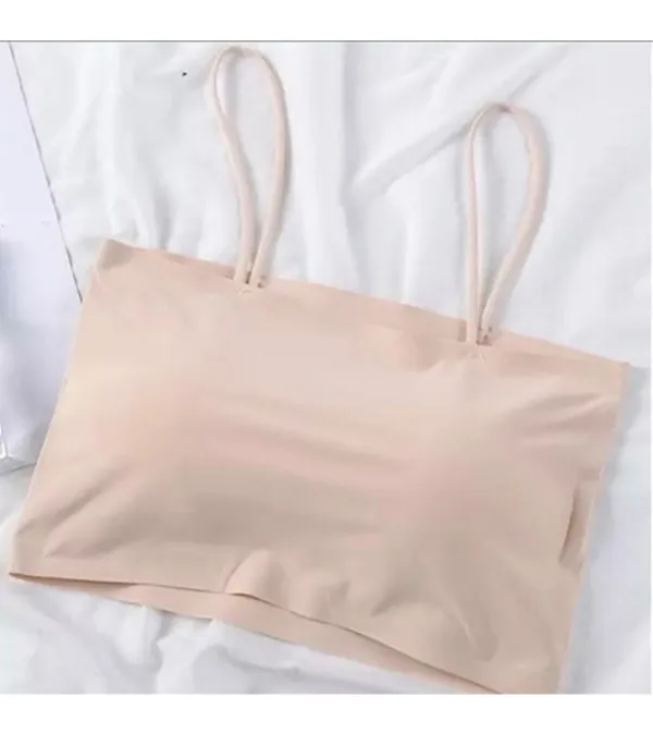 Ice Silk Strap Padded Body Shape Bra For Women Skin