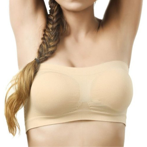 Imported Cotton Strapless Tube Bra For Women -One Piece Skin