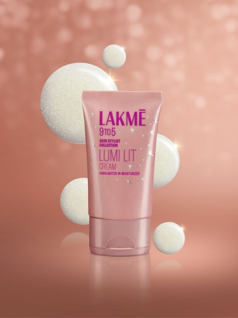 Lakme 9 To 5 Lumi Lit Cream - Highlighter + Moisturizer with Hyaluronic Acid- Golden Glaze 3 Lakme 9 To 5 Lumi Lit Cream - Highlighter + Moisturizer with Hyaluronic Acid- Golden Glaze
