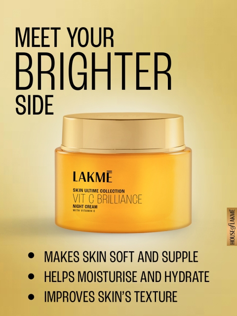 Lakme 9 to 5 Vitamin C+ Night Cream with Vitamin C, Murumuru Butter & Shea Butter - 50 g 6 Lakme 9 to 5 Vitamin C+ Night Cream with Vitamin C, Murumuru Butter & Shea Butter - 50 g