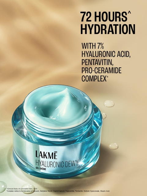 Lakme Absolute Hydra Pro Gel Creme with Hyaluronic Acid for 72H Hydration - 50g 5 Lakme Absolute Hydra Pro Gel Creme with Hyaluronic Acid for 72H Hydration - 50g