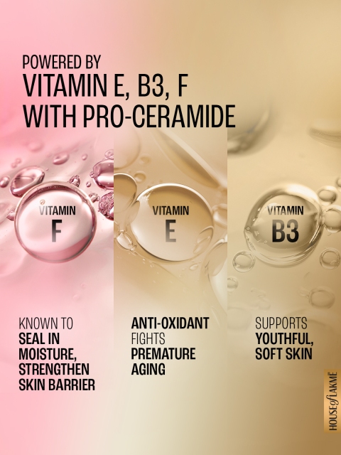Lakme Dew Drama Gel Creme with Pro-Ceramides, Vit E + Vit B + Vit F - 50 g 3 Lakme Dew Drama Gel Creme with Pro-Ceramides, Vit E + Vit B + Vit F - 50 g