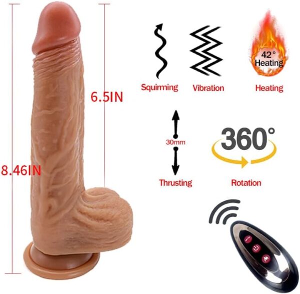 LEQC Thrusting Dildo Vibrator Sex Toy for Women