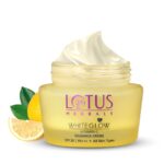 Lotus Herbals WhiteGlow Vitamin C Radiance Creme with SPF20 for Dark Spots & Dull Skin 50g
