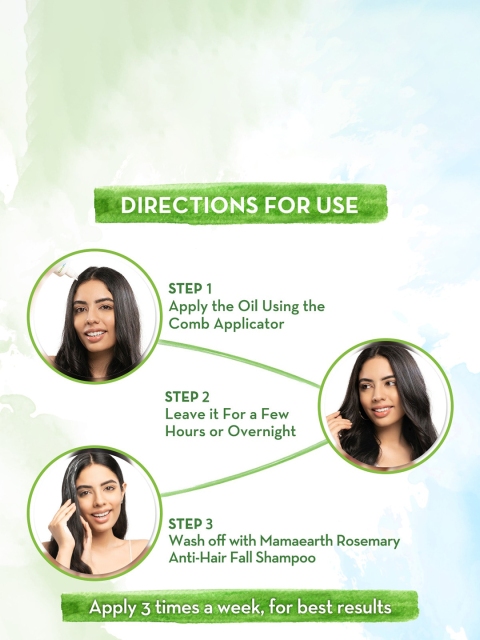 Mamaearth Rosemary Hair Growth Oil with Rosemary & Methi Dana for Hair Growth - 150 ml 5 Mamaearth Rosemary Hair Growth Oil with Rosemary & Methi Dana for Hair Growth - 150 ml