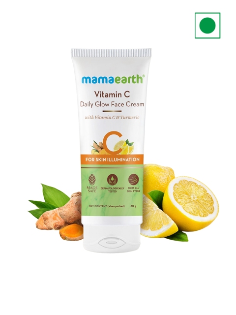 Mamaearth Set Of 2 Vitamin C Daily Glow Face Cream For Skin Illumination - 80g Each 2 Mamaearth Set Of 2 Vitamin C Daily Glow Face Cream For Skin Illumination - 80g Each