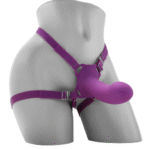 ME2 Rumble Vibrating Silicone Strap-On in Purple