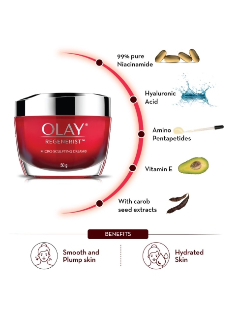 Olay Regenerist Microsculpting Day Cream for Plump & Bouncy Skin with Hyaluronic Acid- 10g 2 Olay Regenerist Microsculpting Day Cream for Plump & Bouncy Skin with Hyaluronic Acid- 10g