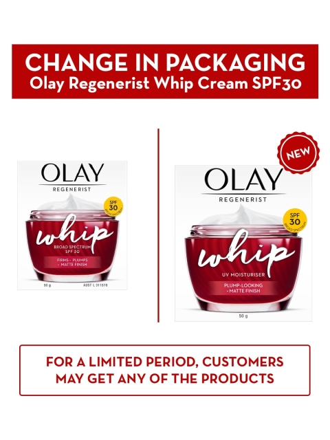 Olay Regenerist Ultra Lightweight Whip Cream SPF30 with Hyaluronic Acid & Niacinamide-50ml 3 Olay Regenerist Ultra Lightweight Whip Cream SPF30 with Hyaluronic Acid & Niacinamide-50ml