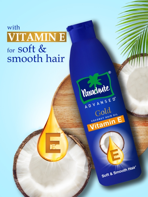 Parachute Advansed Gold Vitamin E Coconut Hair Oil for Long & Soft Hair - 300 ml 3 Parachute Advansed Gold Vitamin E Coconut Hair Oil for Long & Soft Hair - 300 ml